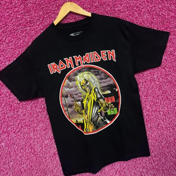 Iron Maiden Killers Album Cover Art Heavy Metal Tee M - Image 3