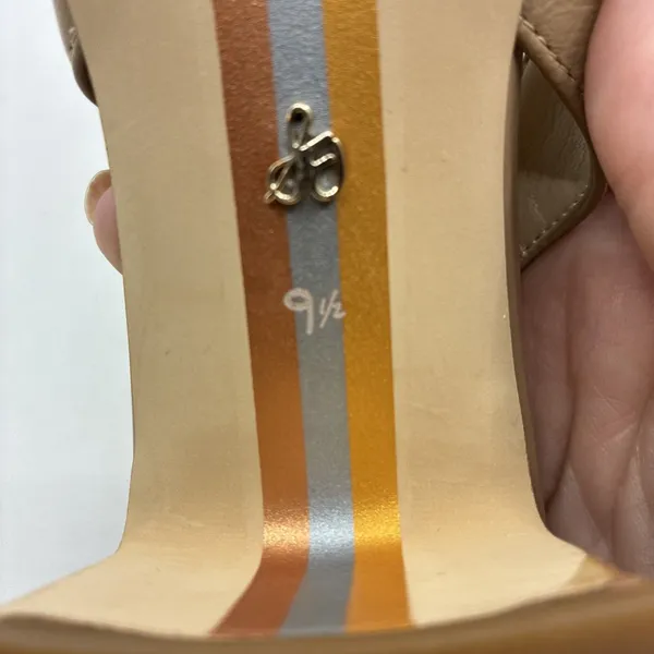 Sam Edelman Women’s Terra Slingback Block Heel Pumps Tan Square Toe 9.5 New - Image 8