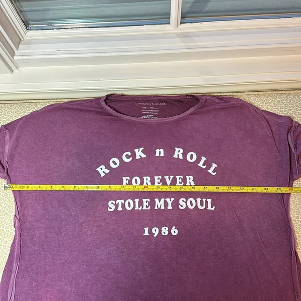 Grayson Threads Rock & Roll Forever Stole My Soul 1986 Tee Shirt - Image 9