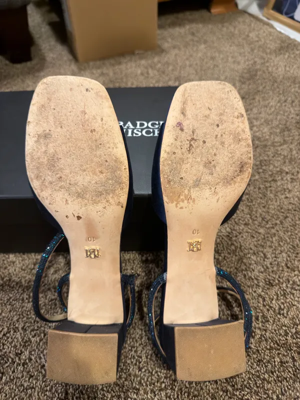 Badgley Mischka Heels Navy - Image 4
