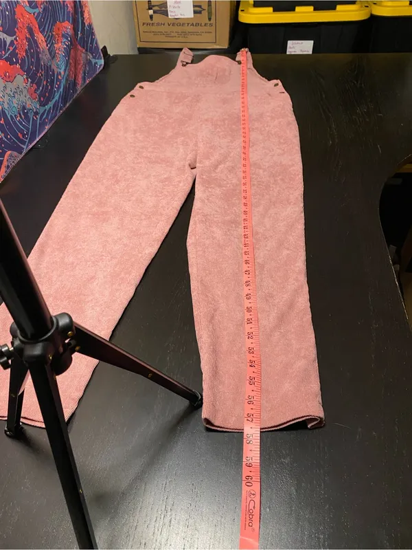 SHEIN Dusty Rose Corduroy Overalls - Image 4