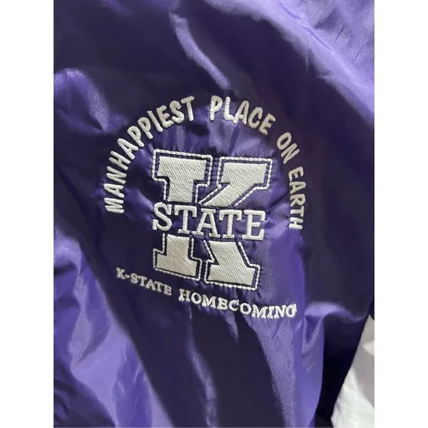 Kansas State NCAA Wildcats Champion Homecoming Rain Coat Jacket Authentic - Image 6