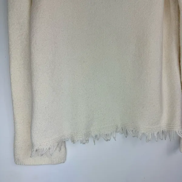 Anthropologie Akemi Kin Wool Alpaca Turtleneck Sweater Sz Small Fringe Trim - Image 14