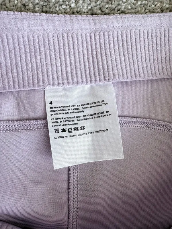 Lululemon Ribbed Softstreme High-Rise 2” Short Lilac Ether 4 - Image 5