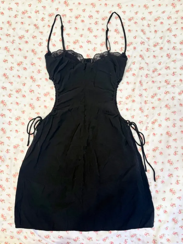 Princess Polly Hazel Cut Out Mini Dress Black - Image 6