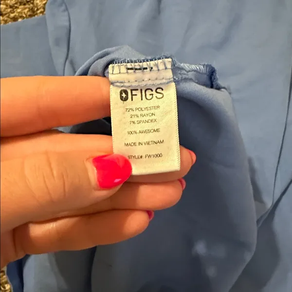 Figs Catarina Scrub Top Blue - Image 6