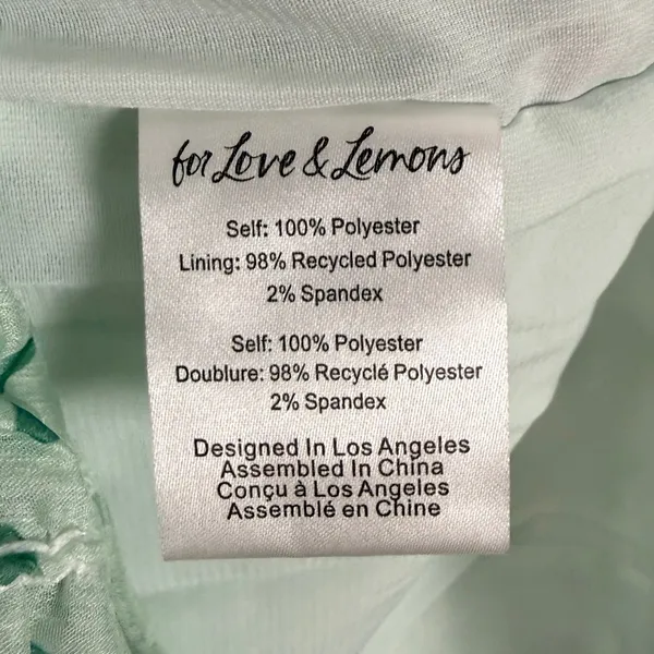 For Love & Lemons Drea Scrunchie Dot Mini Dress Size XS NWT - Image 6