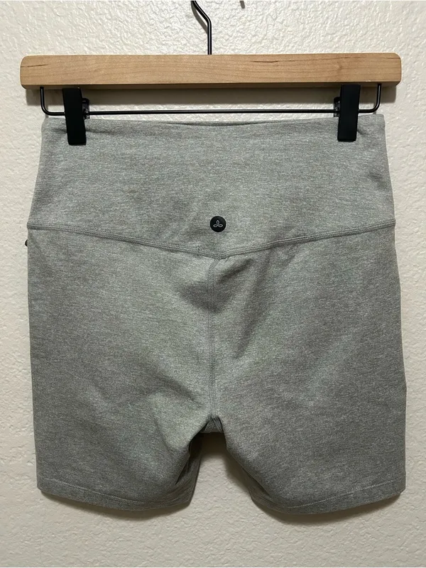 Prana Heavana Shorts 6” High Rise Yoga Athletic Lounge Shorts Heather Gray M NWT - Image 2