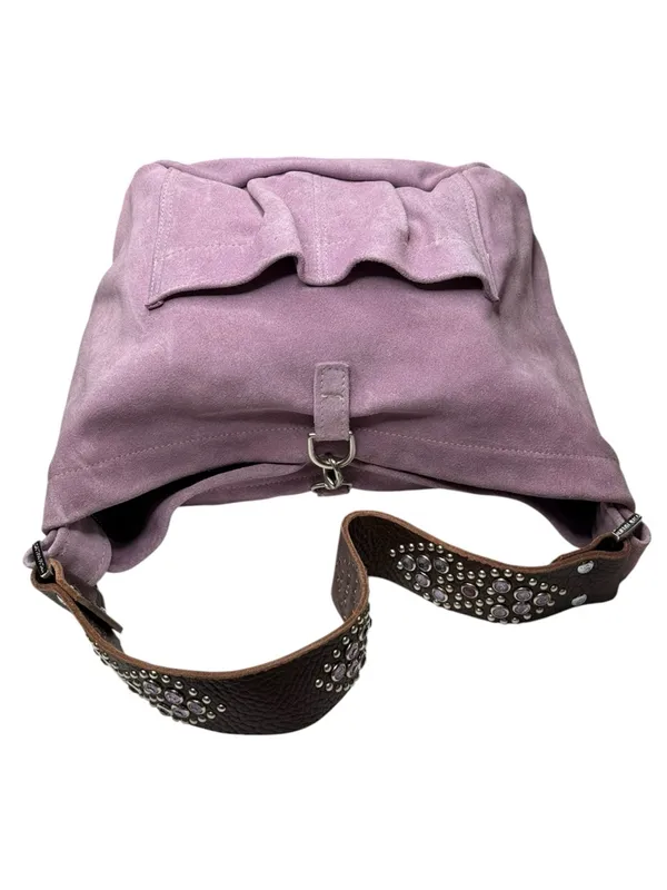 Deadstock: new Tylie Malibu ᪣ Utility Suede Hobo Bag ᪣ Crystal Strap ᪣ Lilac Y2K - Image 11