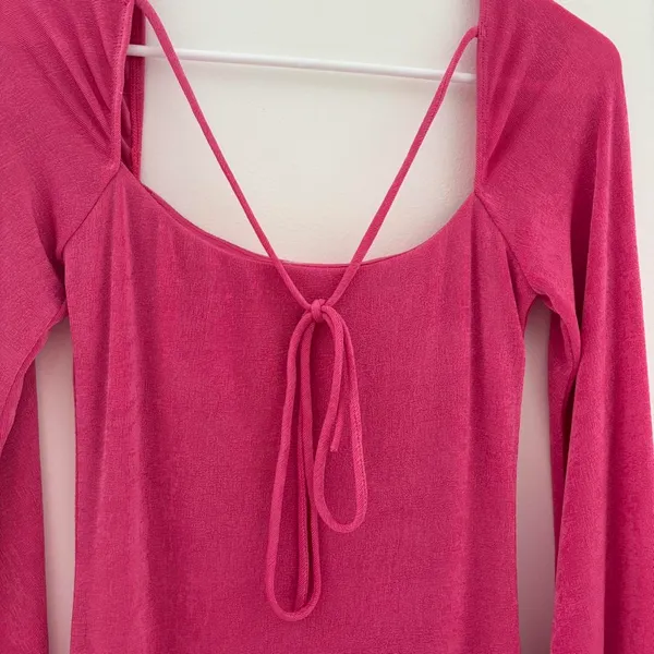 lucy in the sky shantelle dress in hot pink - Image 6