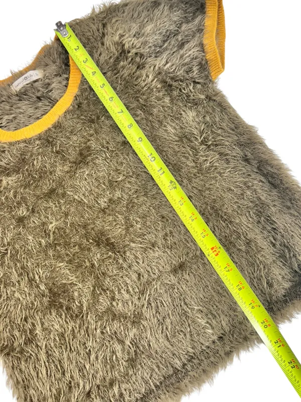 Natural Life Edie Eyelash Short Sleeve Sweater In Olive - Image 7
