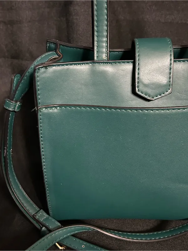 A New Day Women’s Structured Teal Crossbody Shoulder Bag Purse - Image 5