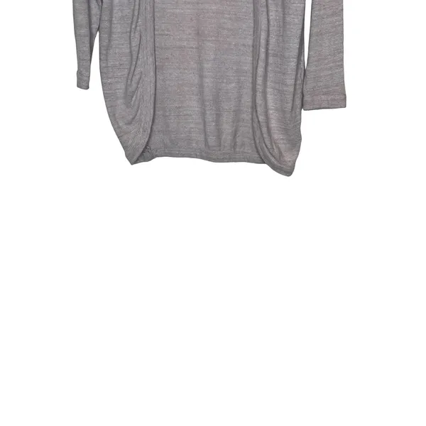 Old Navy Women's Cardigan Open Front 3/4 Sleeve‎ Tight-Knitted Gray Sz. Small - Image 5