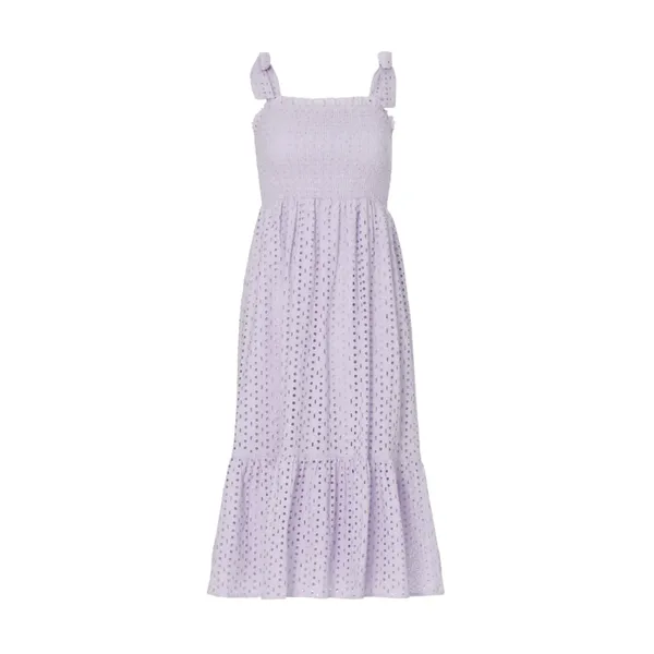 Slate & Willow Purple Eyelet Smocked Nap Dress XS Sundress Cotton Party $155 - Image 8