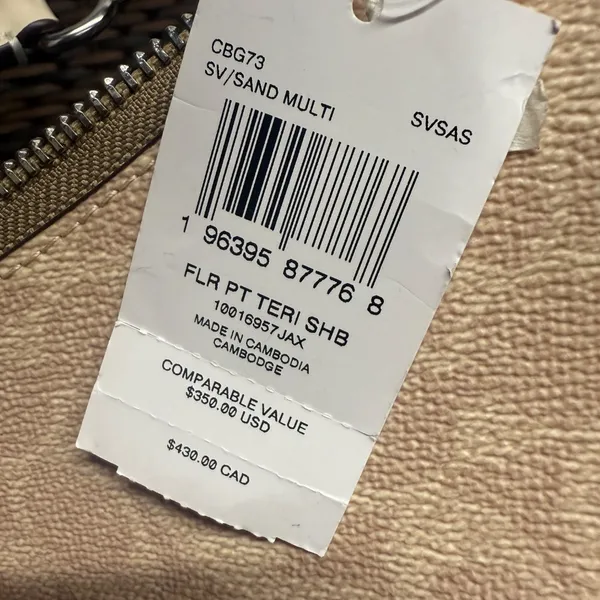 NWT COACH Teri Shoulder Bag In Signature Canvas With Floral Print cbg73 - Image 9