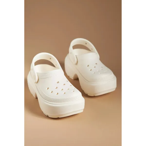 Crocs Stomp Clog Bone White Platform Lug Sole NWT W10 M8 - Image 11