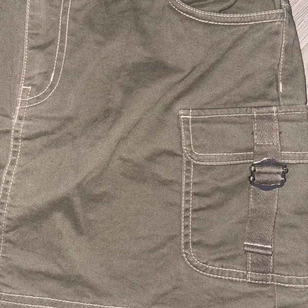 Wild Fable Dark Khaki Green Mini Cargo Skirt - Image 3