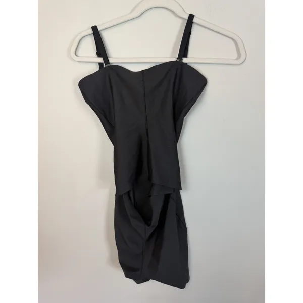 SKIMS Body Core Sculpt Open-Back Mid-Thigh Bodysuit Black Sz L NWT $94 - Image 4
