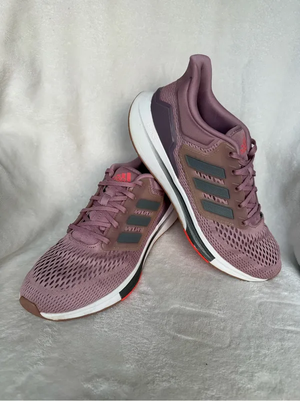 Adidas Women'S Eq21 Running Shoes Mauve Iron Legacy Purple Size 11 - Image 8