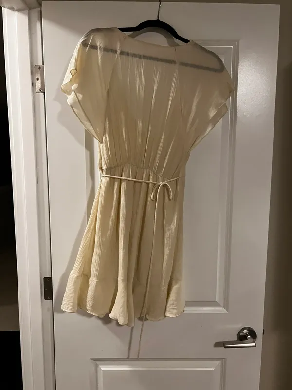 Lush Clothing Crème Wrap Dress - Image 3
