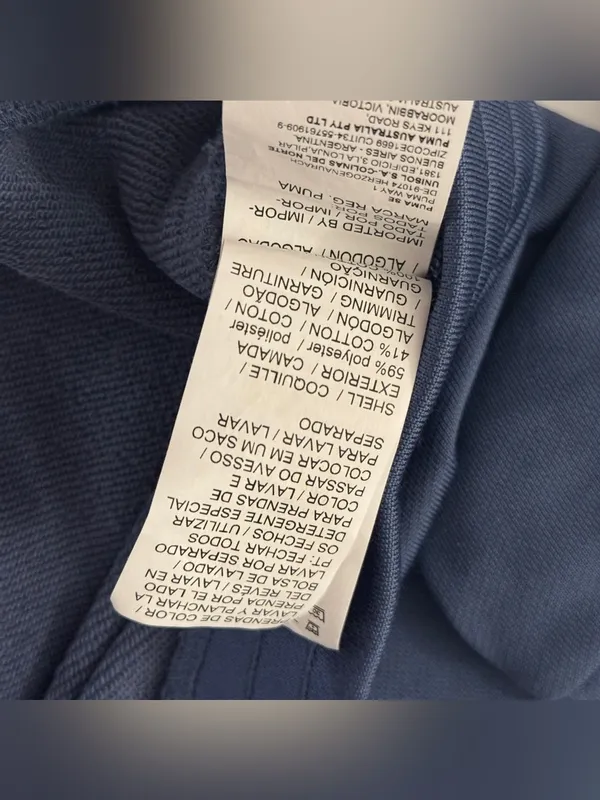 Puma Blue Half-Zip Pullover with Logo Tag - Image 9