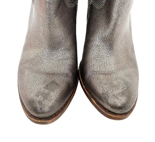 Lucky Brand Bronze Metallic Leather Booties Sz 7 - Image 5