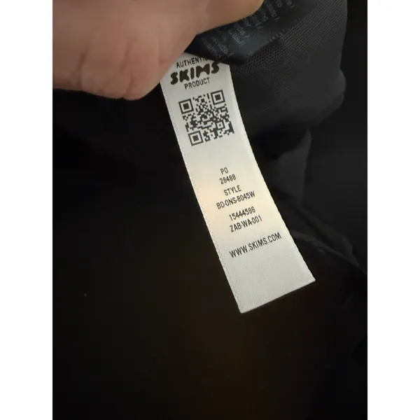 SKIMS Ultimate Mid Thigh Bodysuit Onyx Black Butt Enhancing XS Shapewear NWT - Image 5