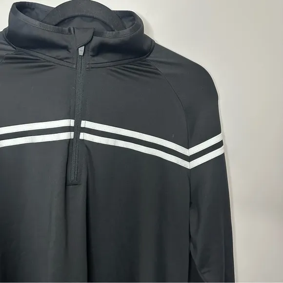 Women's Zyia Active Size Medium Black 1/2‎ Zip Long Sleeve Sweatshirt - Image 2
