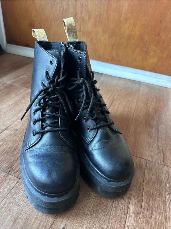 Dr. Martens Black Platform Vegan Jadon II size 9 - Image 2