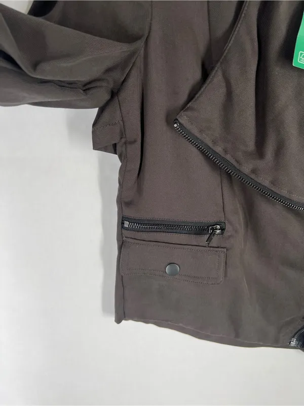 H&M Divided NWT Draped Moto‎ Zip Jacket Size - Image 5