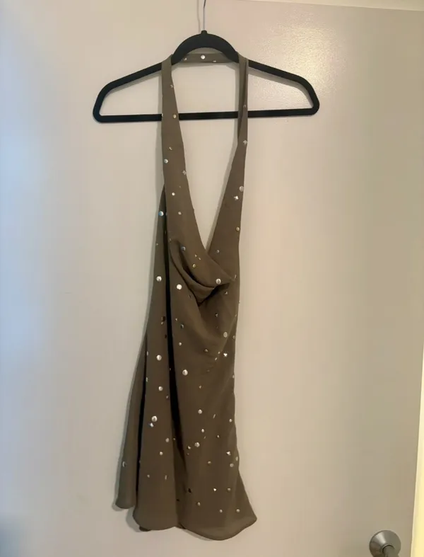 Princess Polly Lolenna Plunge Mini Halter Dress - Image 5