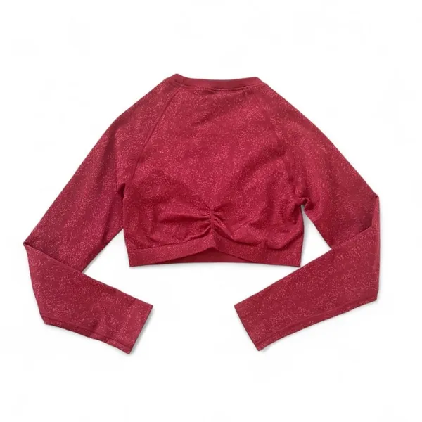 Gymshark Adapt Fleck Seamless Long Sleeve Crop Top - Image 3