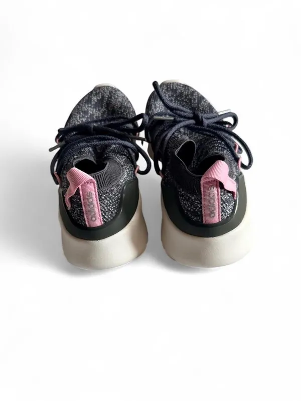 Adidas Cloudfoam Pure Grey Pink Knit Sneakers 6.5 - Like New - Image 5