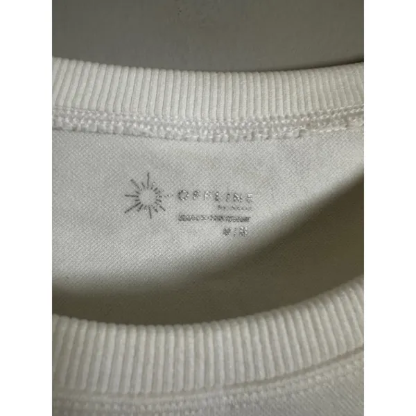 OFFLINE by Aerie Sidewalk Seamless‎ Long Sleeve Cropped Tee White M - Image 3