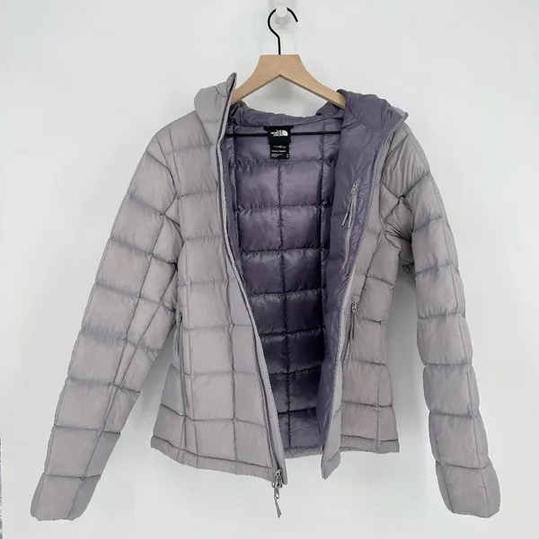 The North Face Thermoball Super Hoodie Insulated Jacket Purple Women's Medium - Image 3