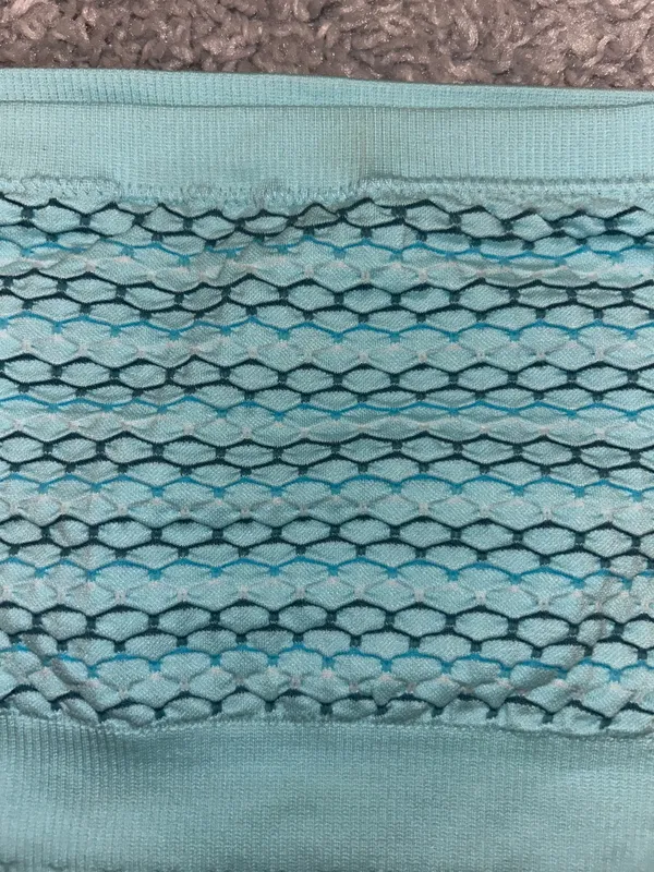 Aerie blue tube top with pattern - Image 2