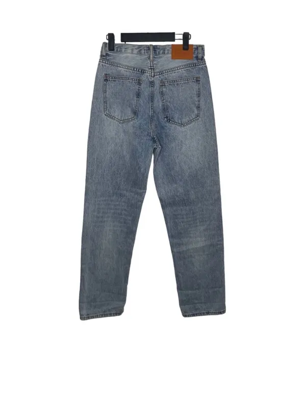 Princess Polly HOLLY ASYMMETRIC STRAIGHT LEG JEAN LIGHT WASH DENIM LOWER IMPACT - Image 3