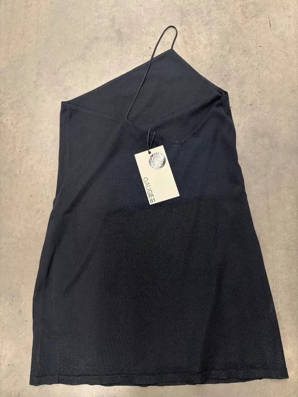 Gauge81 Beja Short One Shoudler Dress Black Womens Size XL - Image 4