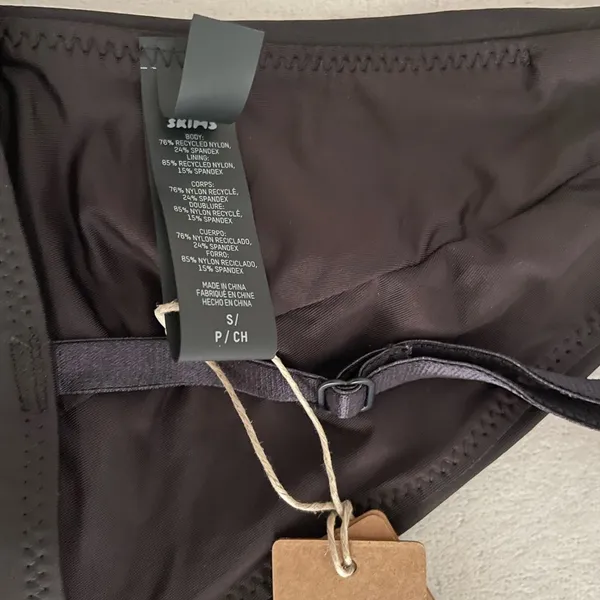 NWT Skims Bikini 2pc Set Swimwear Onyx Black Size S - Image 9