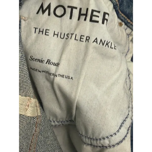 Mother Jeans Women's 26 Blue Denim The Hustler Ankle Scenic Route Wash - Image 6