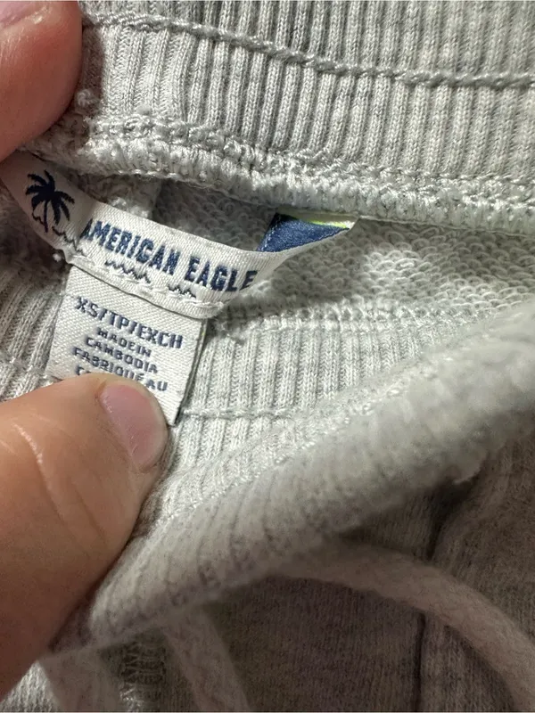 American Eagle Outfitters Heather Gray Cozy Drawstring Joggers - Image 2