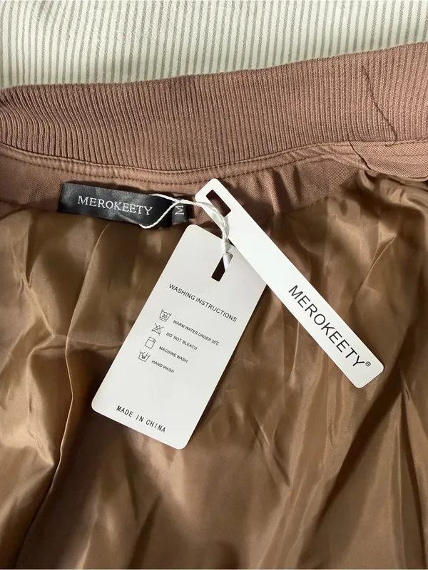 Brown Bomber Jacket - Image 4