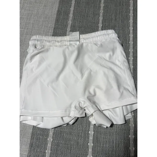 Nfinity White Cheer Shorts Double Layer Athletic Skort Womens 2XS Crown Logo - Image 7