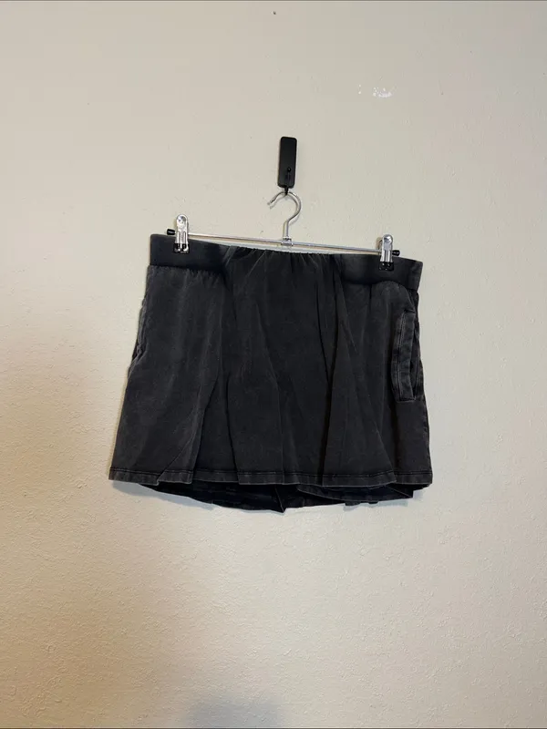 Free People FP Movement Hot Shot Skort Set In Washed black Size XL‎ - Image 5