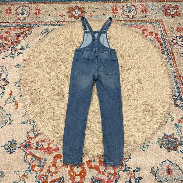 Free people we the free mid rise overalls size 27 - Image 5