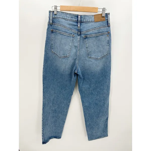 Madewell The Perfect Vintage Straight Jean Denim Distressed Blue‎ Womens Size 29 - Image 2