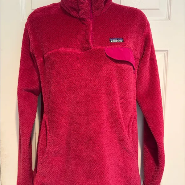 Patagonia Snap-T Fleece Pullover Womens Large Pink‎ Polartec Thermal Pro 0772 - Image 2
