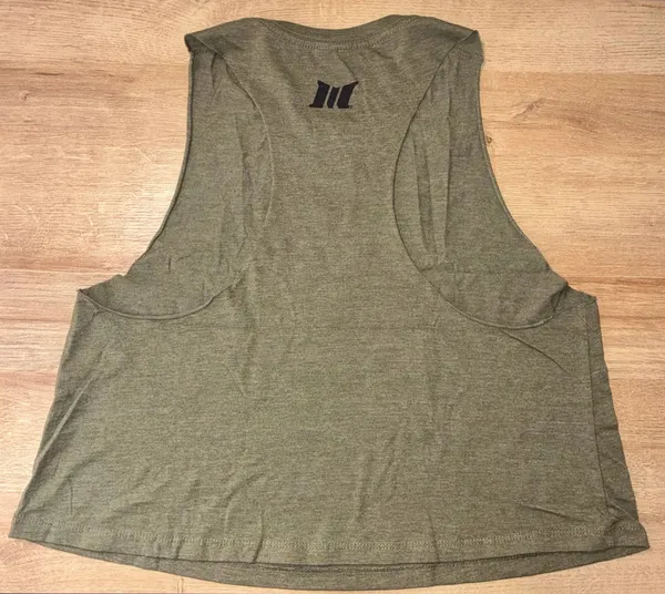 Women’s Beauty, Brains, Booty Gains Cropped Tank Top/ Muscle Club Apparel - Image 4