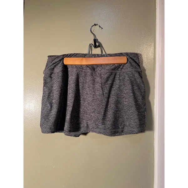 Head Women's Size Medium Athletic Skort Skirt Shorts Dark Heather Gray Textured - Image 5