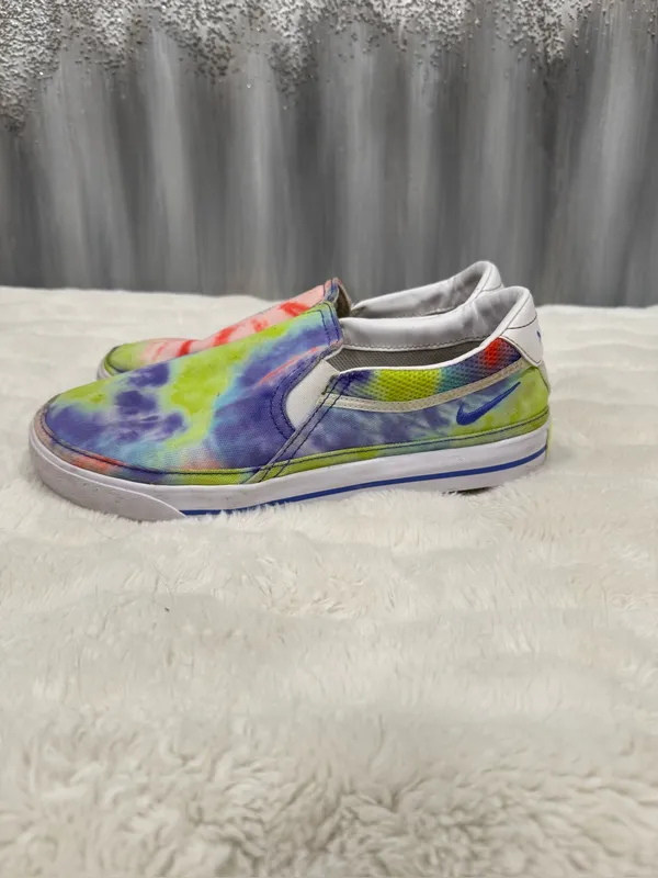 Nike Court Legacy Print Slip On Tye Dye Size 9.5 - Image 4